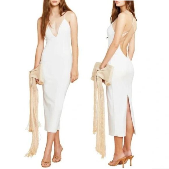 Katie May My Vibe Deep V-Neck Midi Dress 17281